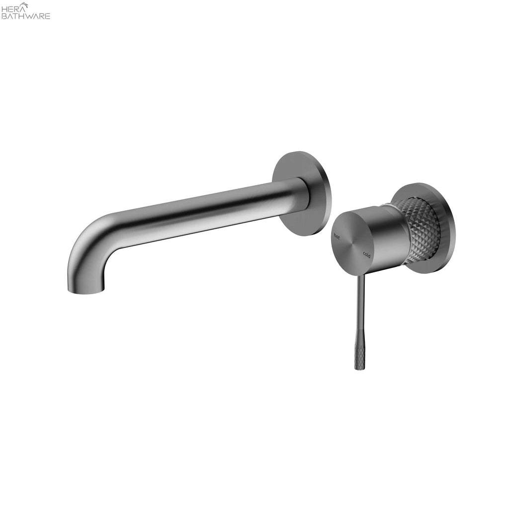 Opal Wall Basin/Bath Mixer Seperated 120 - 260mm Spout Length - Hera BathwareGraphite120mm