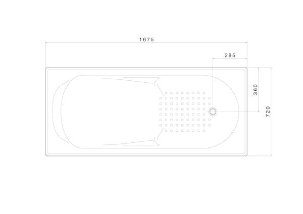 ORIGIN 1525/1675mm Drop in Bath - Hera Bathware1700mm