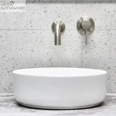 Otis Round Above Counter Basin 360mm - Hera BathwareGloss White