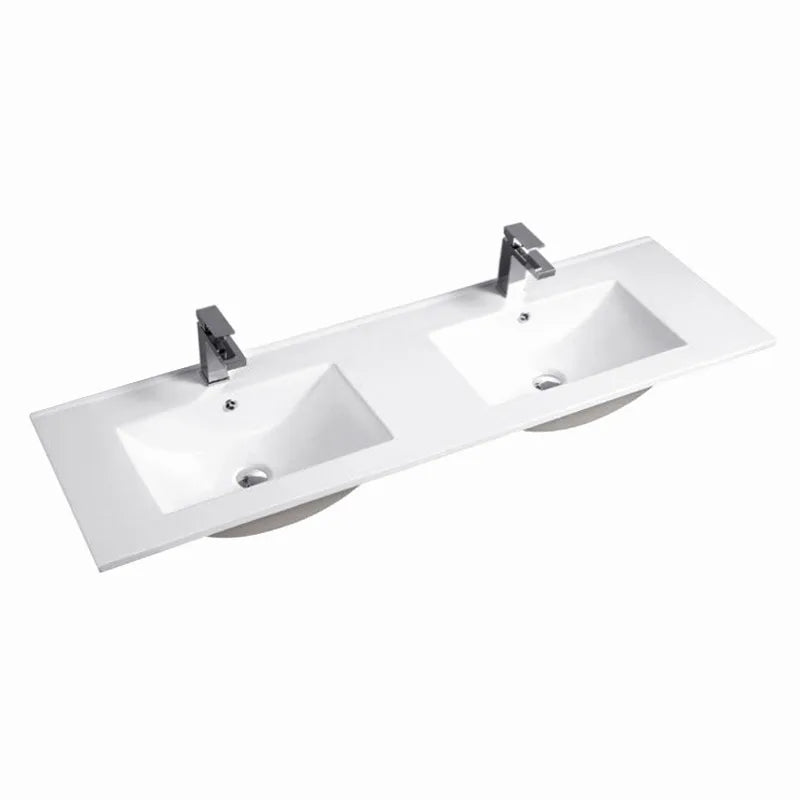 OTTI | SLIM LINE CERAMIC TOP WITH TAPHOLE & OVERFLOW - Hera Bathware1200D