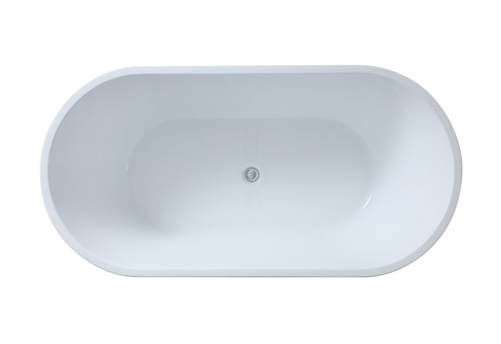 Ovia Black & White Bathtub Gloss | Ceto - Hera Bathware X KDK Bathware OBT1500B | Gloss Black1500mm