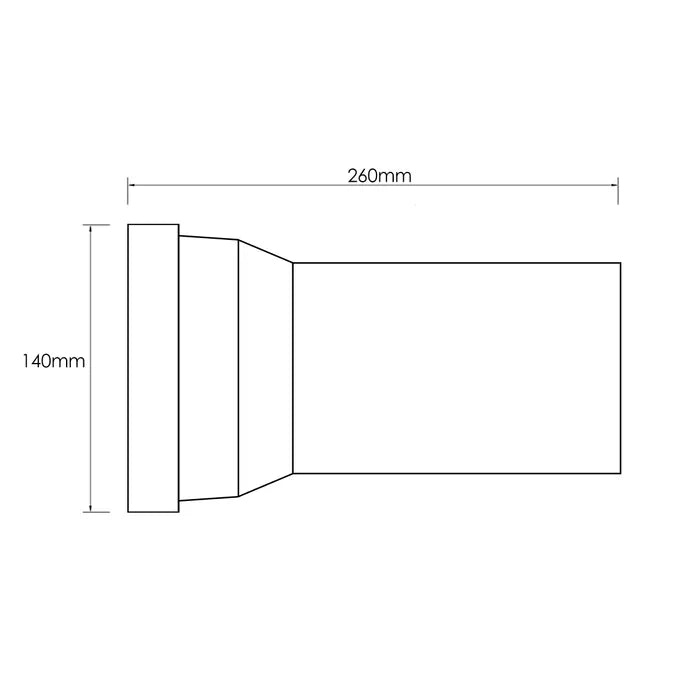 P - Trap 180mm | Inspire - Hera Bathware
