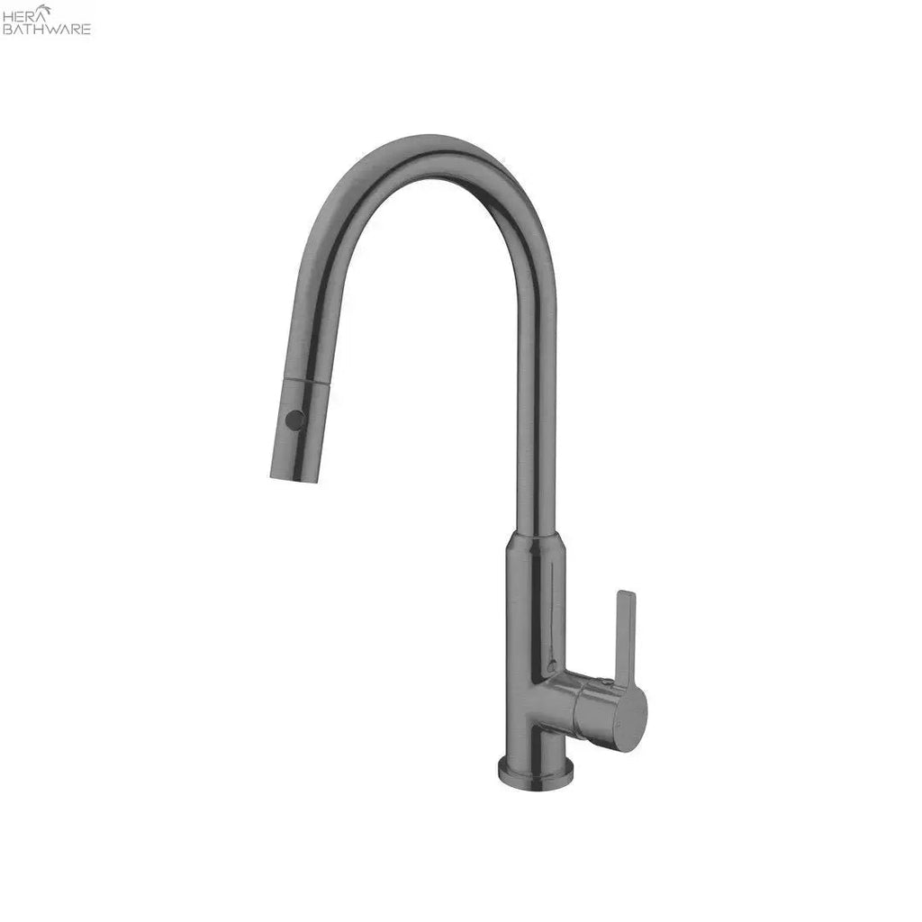 PEARL Pull - Out Sink Mixer with Vegie spray function - Hera BathwareGun Metal