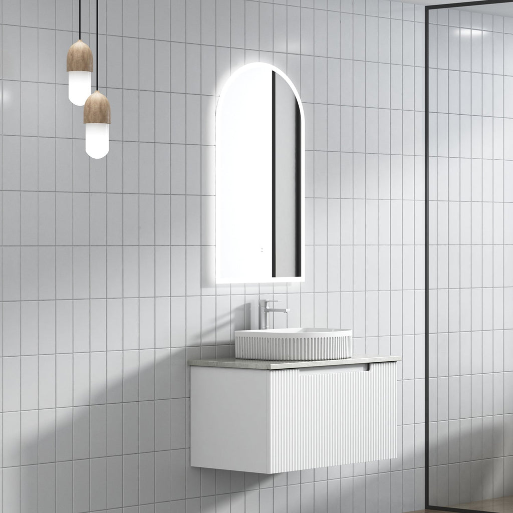 Perla Mark II Wall Hung Vanity 600 - 1800mm - Hera Bathware750mmCabinet Only