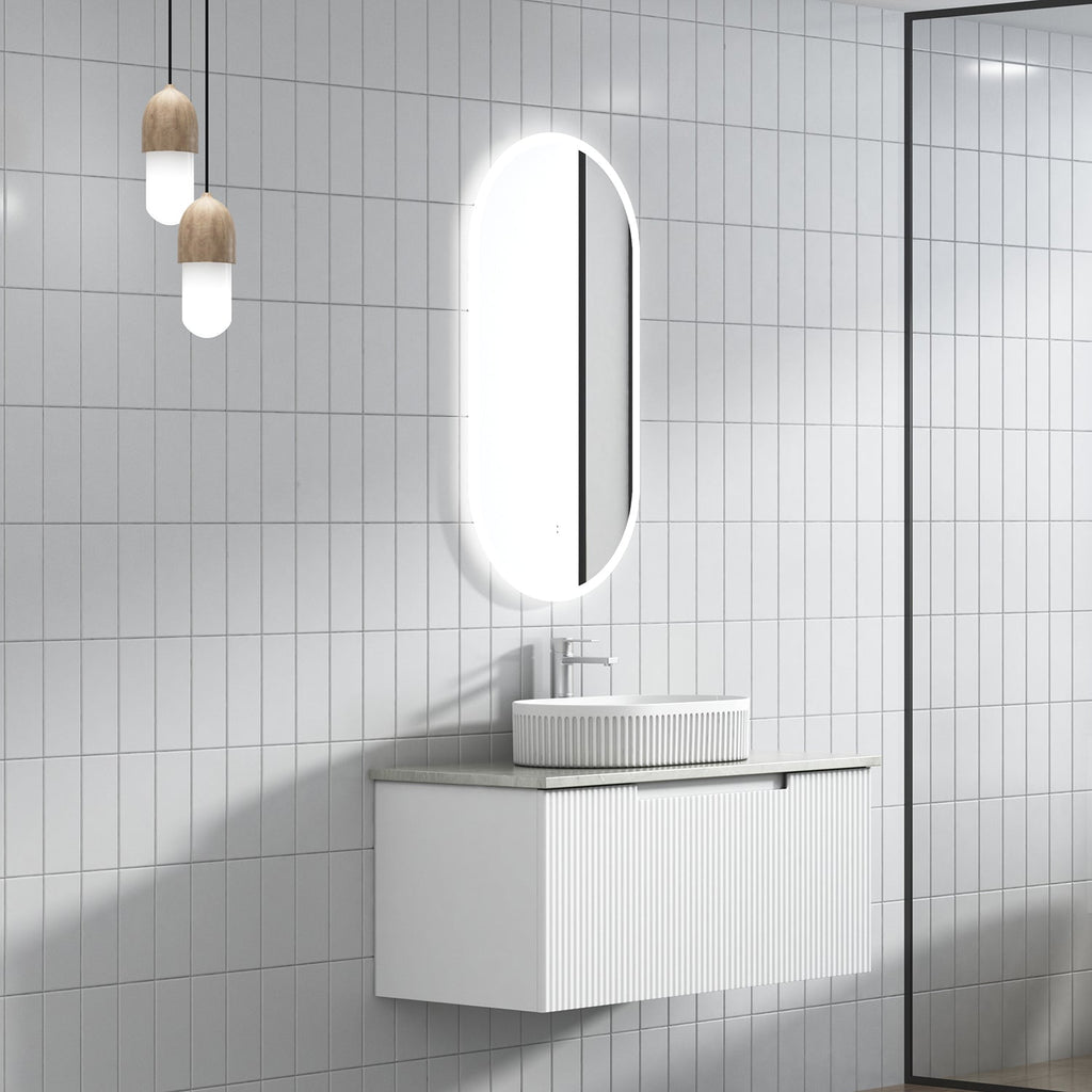 Perla Mark II Wall Hung Vanity 600 - 1800mm - Hera Bathware900mmCabinet Only