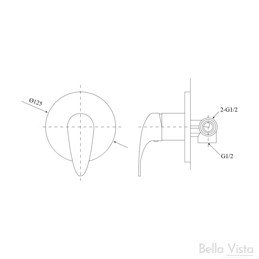 Presto Shower Mixer Set | BellaVista - Hera Bathware X Bella Vista SHM - 06 | Chrome