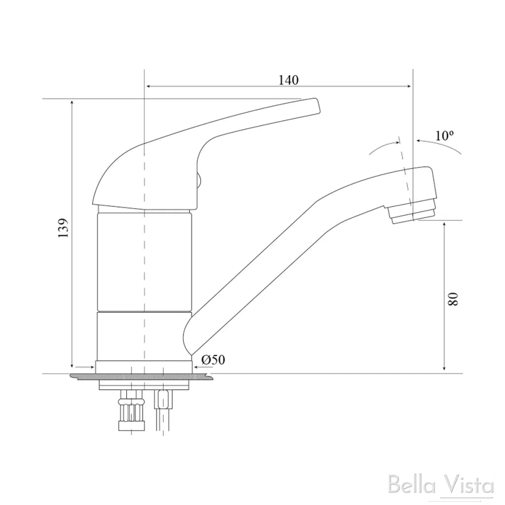 Presto Swivel Basin Mixer | BellaVista - Hera Bathware X Bella Vista BM - 06 - SVL | Chrome
