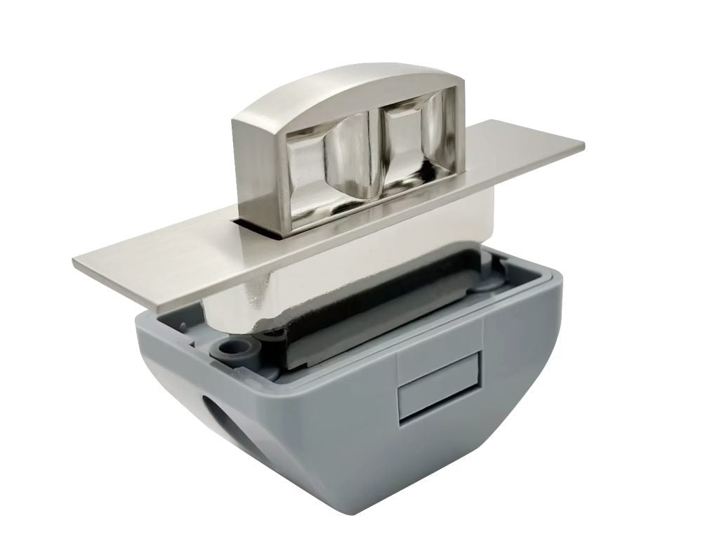 Push Door Lock Handle Karina | BellaVista - Hera Bathware X Bella Vista PLCH - BN | Brushed Nickel