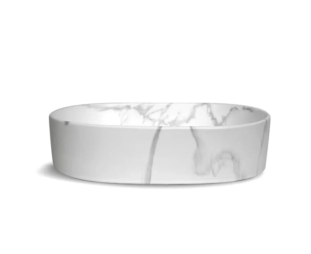 Quay Oval Above Counter Basin - Hera BathwareCarrara Matte