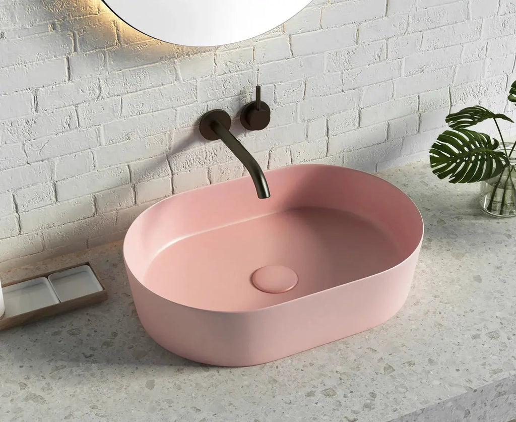 Quay Oval Above Counter Basin - Hera BathwareMatte Black