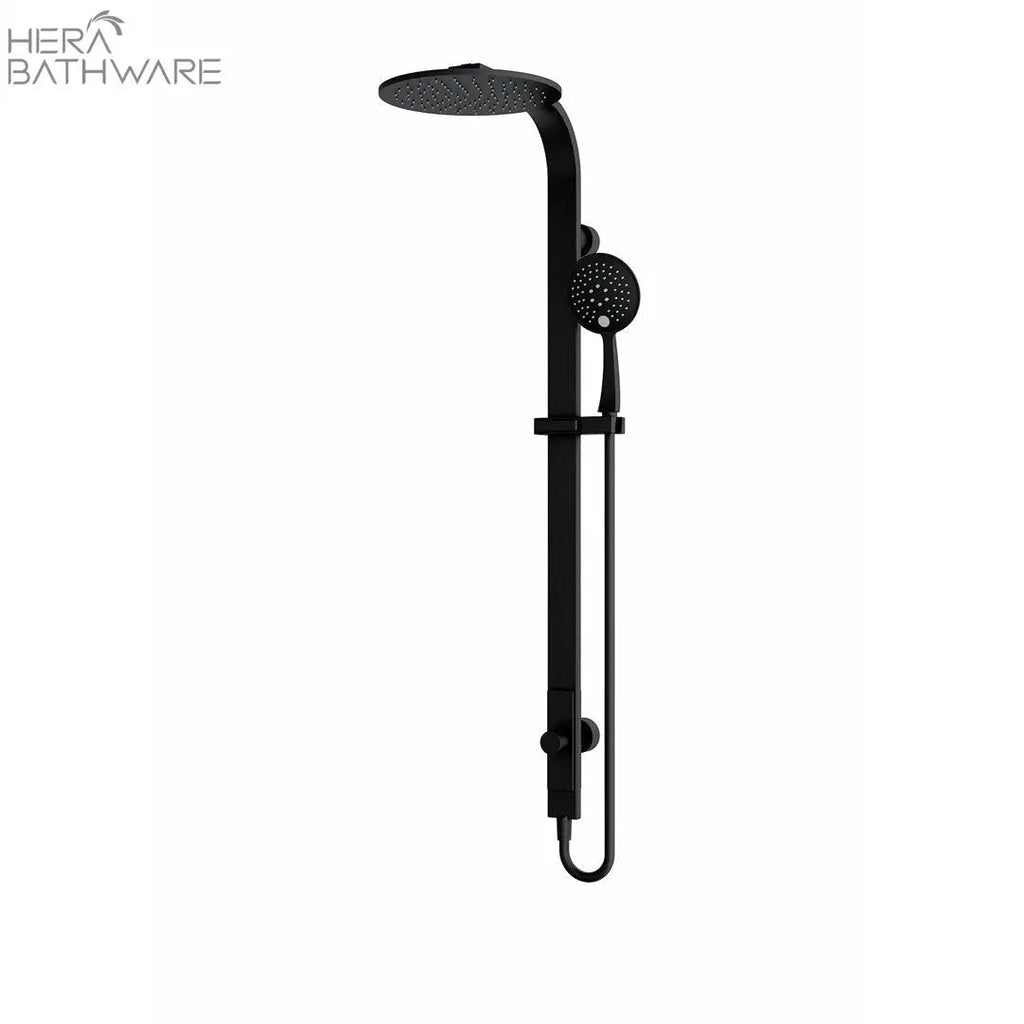 RAIN Round Shower Set Single Hose - Matte Black - Hera BathwareMatte Black
