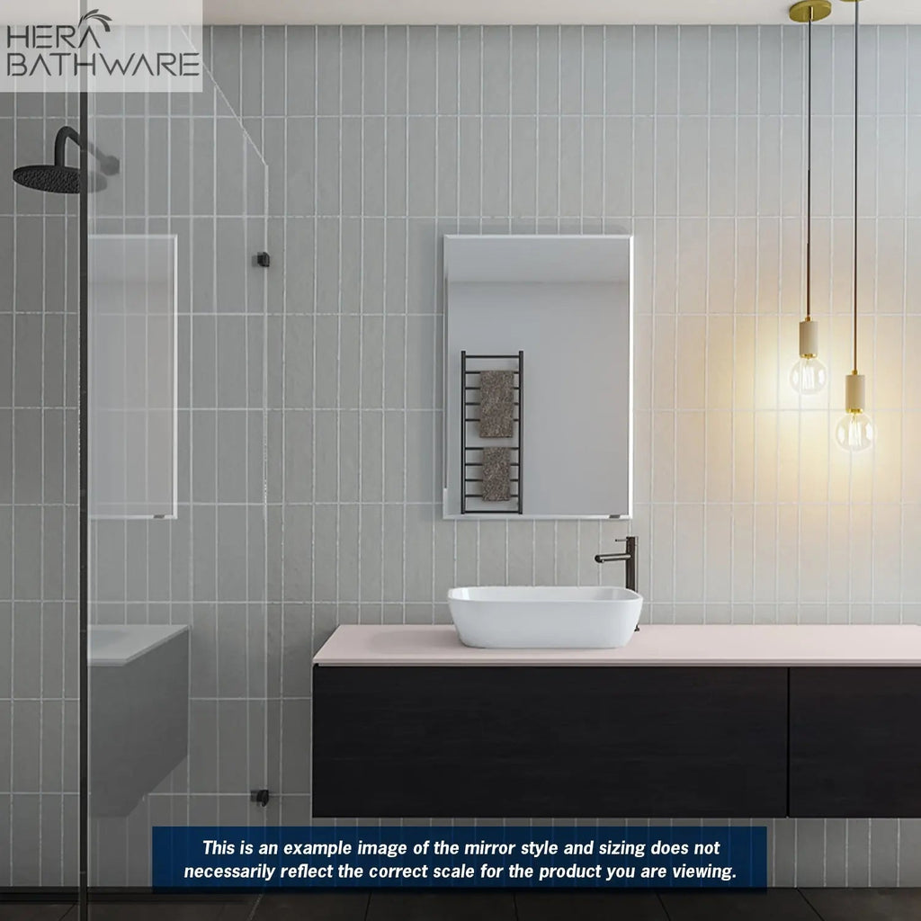 Rectangular Bevel Edge Mirror - Hera Bathware600(W)*750(H)mmGlue - to - wall
