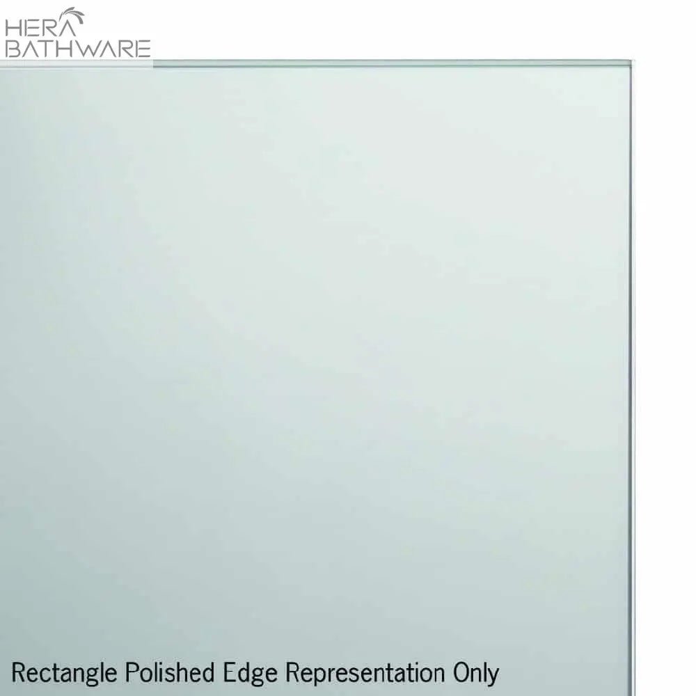 Rectangular Pencil Edge Mirror - Hera Bathware600(W)*750(H)mmGlue - to - wall