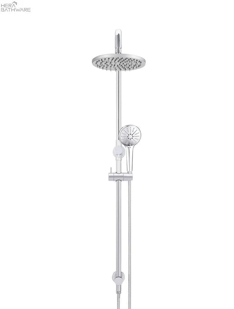 Round Combination Shower Rail, 200mm Rose, Three - Function Hand Shower - Hera BathwareChrome