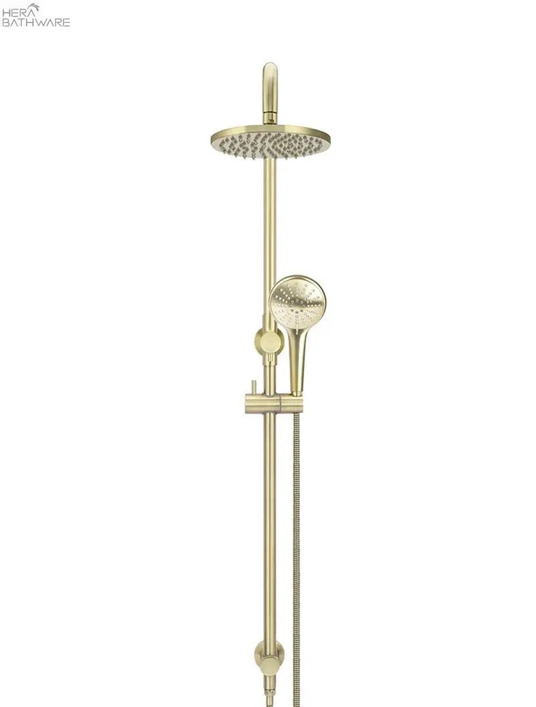 Round Combination Shower Rail, 200mm Rose, Three - Function Hand Shower - Hera BathwareTiger Bronze