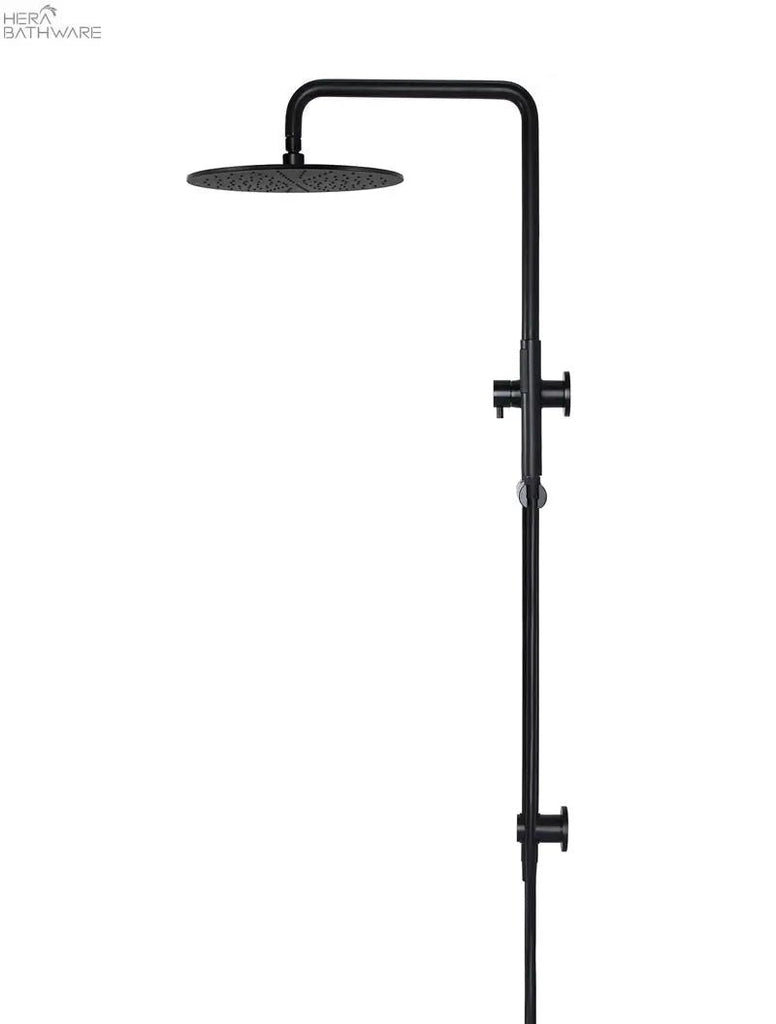 Round Combination Shower Rail, 300mm Rose, Single Function Hand Shower - Hera BathwareChrome