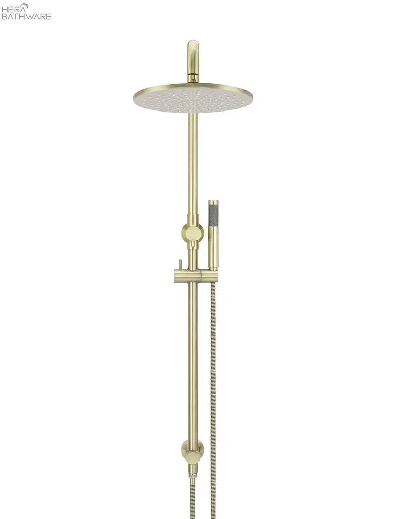 Round Combination Shower Rail, 300mm Rose, Single Function Hand Shower - Hera BathwareTiger Bronze