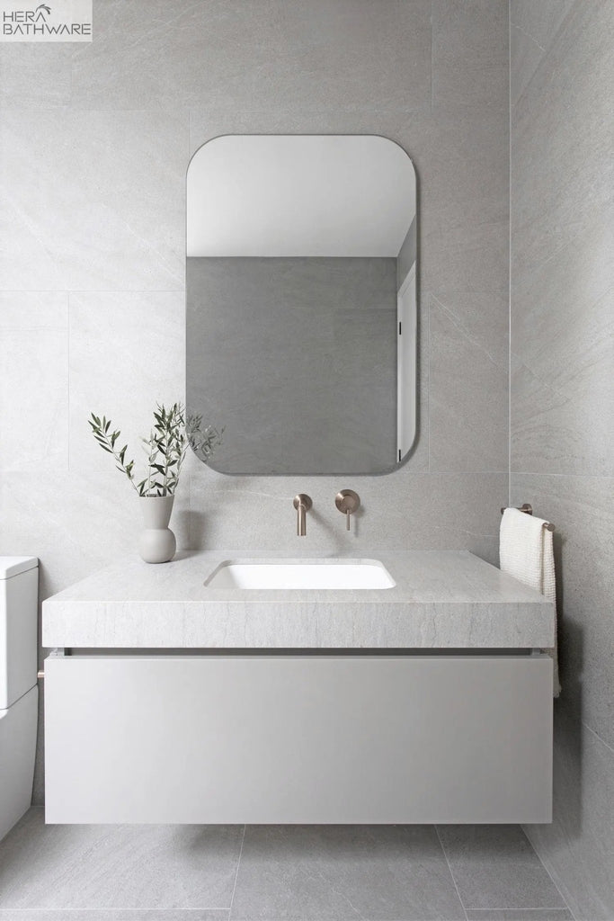 Round Guest Towel Rail - Hera BathwareTiger Bronze