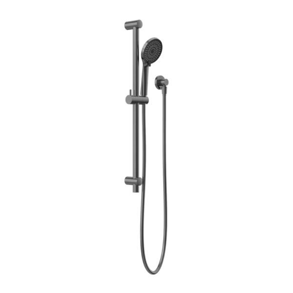 Round Metal Project Shower Rail NR318 - Hera BathwareGun Metal