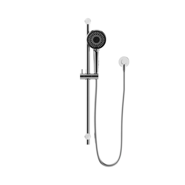Round Metal Project Shower Rail NR318 - Hera BathwareMatte Black