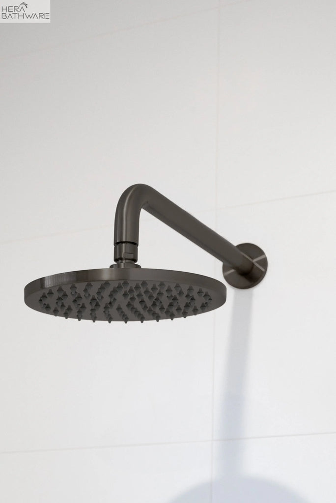 Round Shower Rose 200/300mm - Hera BathwareMatte Black200mm