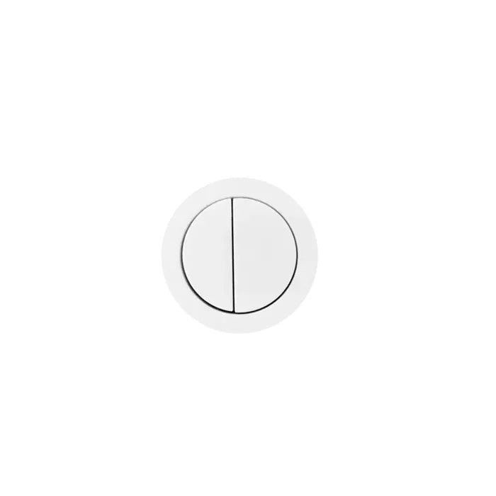 Round Toilet Flush Button - Hera BathwareMatte White