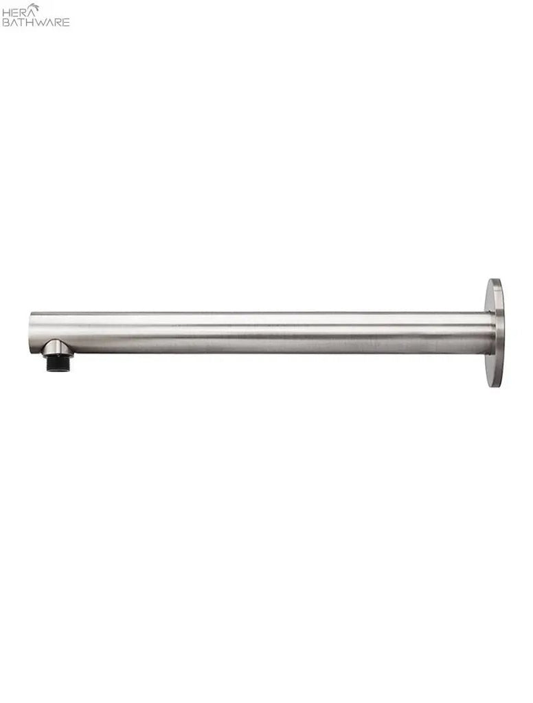 Round Wall Shower Arm 400mm - Hera BathwareStraight Shower ArmBrushed Nickel