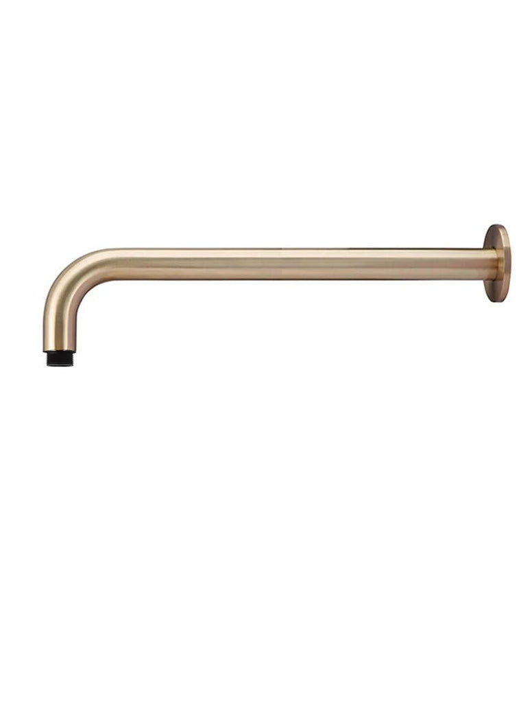 Round Wall Shower Arm 400mm - Hera BathwareCurved Shower ArmChampagne