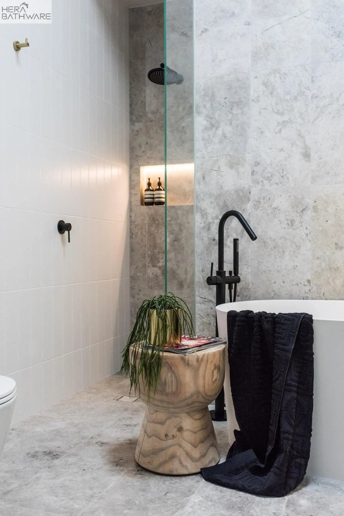 Round Wall Shower Arm 400mm - Hera BathwareCurved Shower ArmChrome