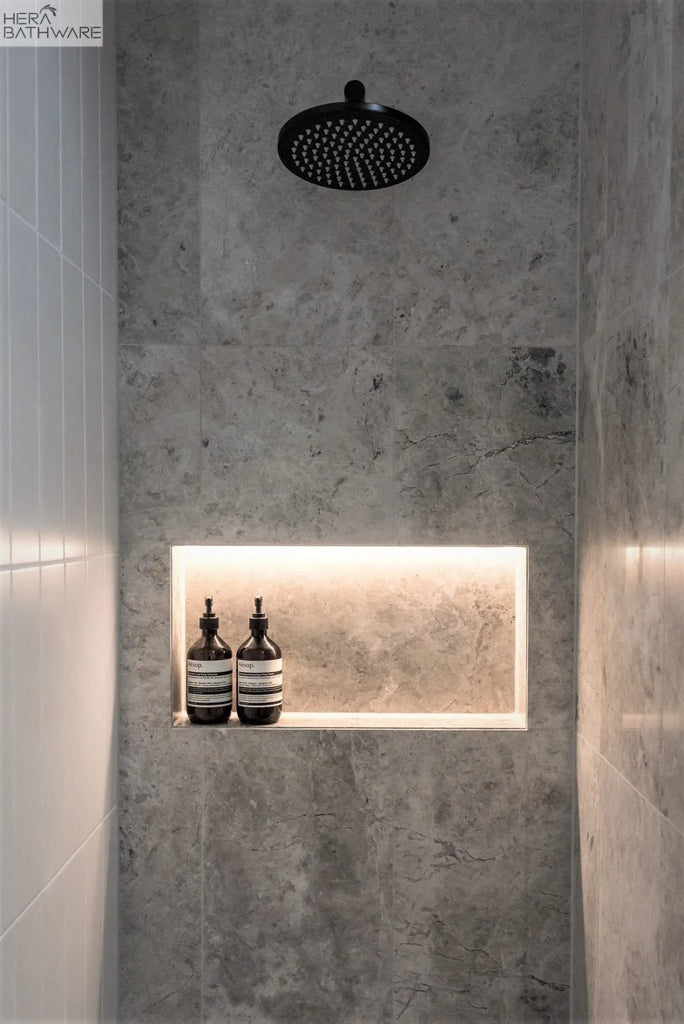 Round Wall Shower Arm 400mm - Hera BathwareCurved Shower ArmChrome