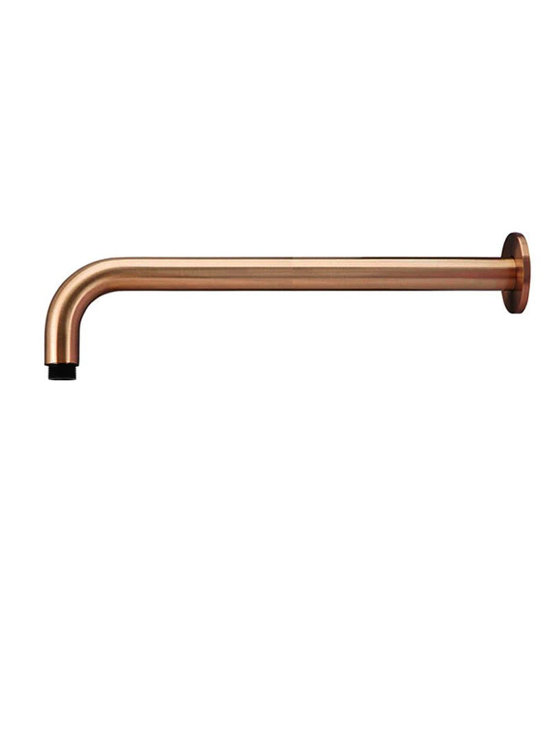 Round Wall Shower Arm 400mm - Hera BathwareCurved Shower ArmLustre Bronze