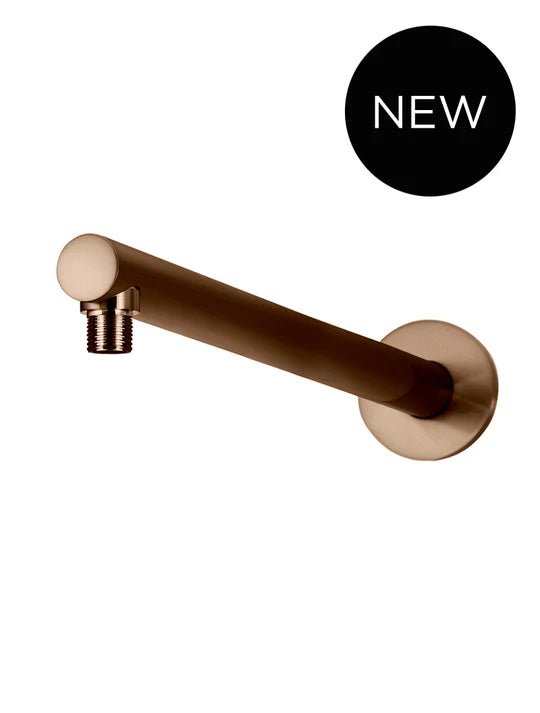Round Wall Shower Arm 400mm - Hera BathwareStraight Shower ArmLustre Bronze
