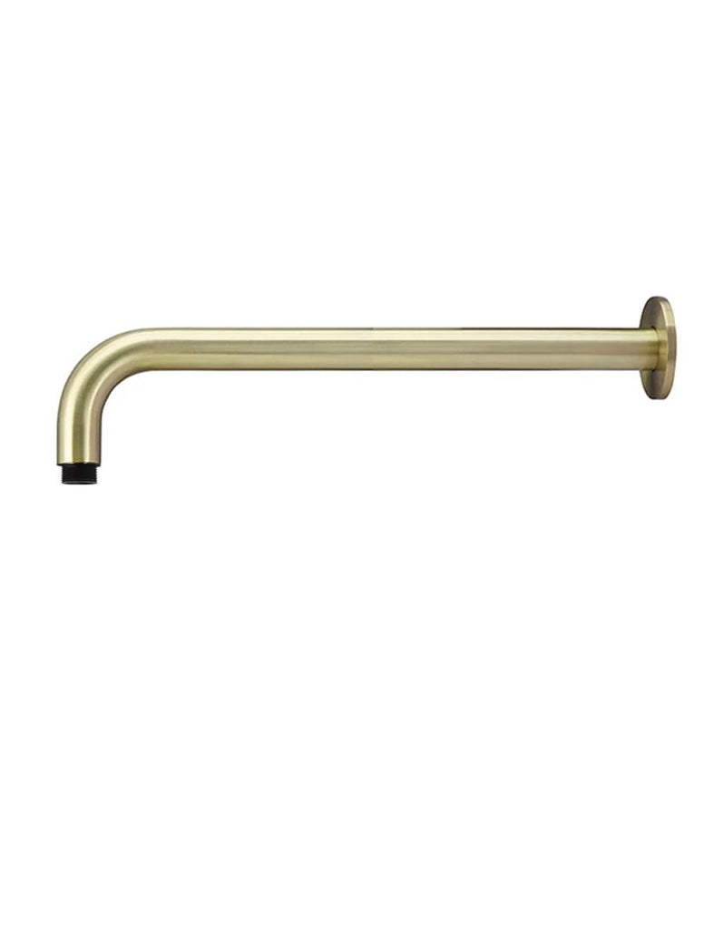 Round Wall Shower Arm 400mm - Hera BathwareCurved Shower ArmTige Bronze