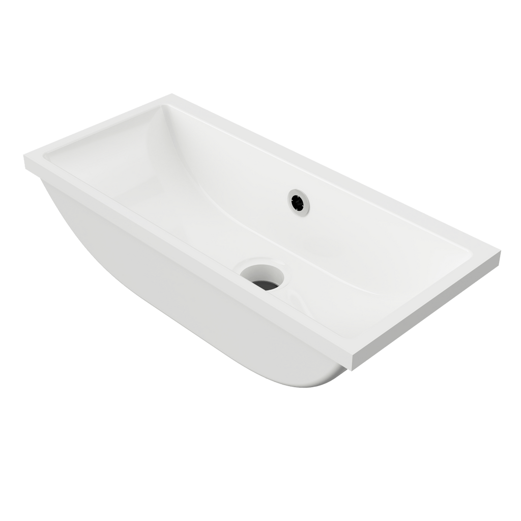 Ruby Undermount Basin 530mm White Gloss - Hera BathwareGloss White