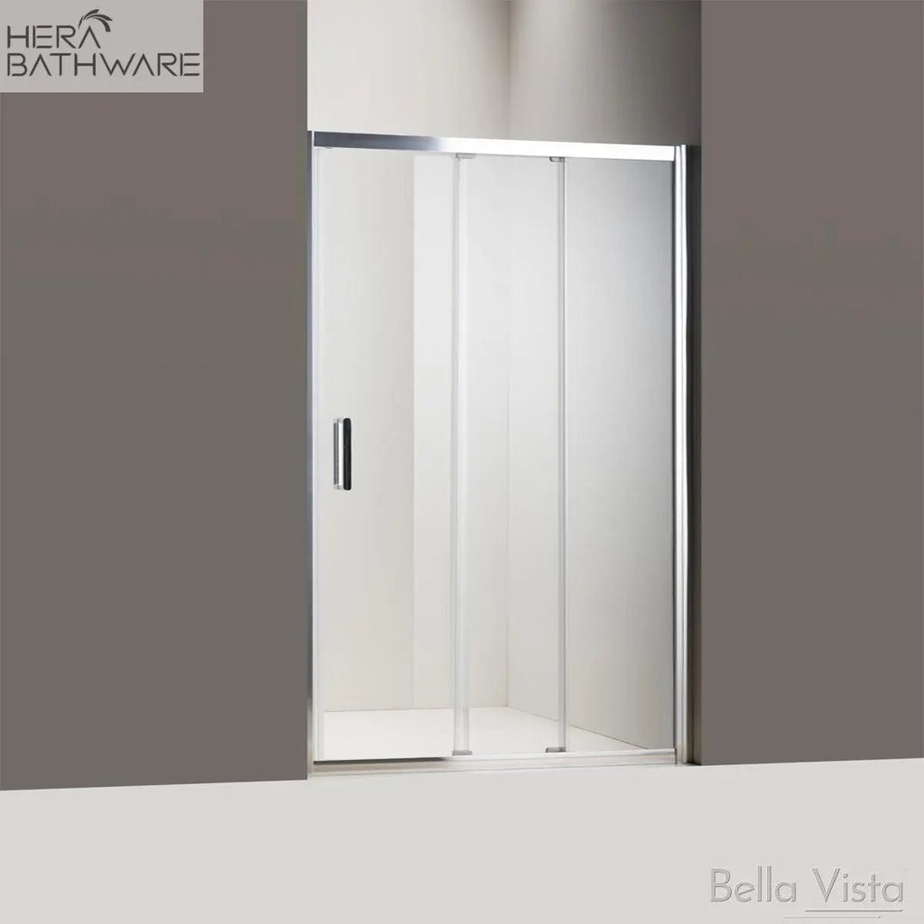Semi - Framed Triple Sliding - Front Only - 1950mm - Hera Bathware780 - 820mmChrome