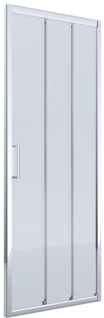 Semi - Framed Triple Sliding - Front Only - 1950mm - Hera Bathware780 - 820mmChrome