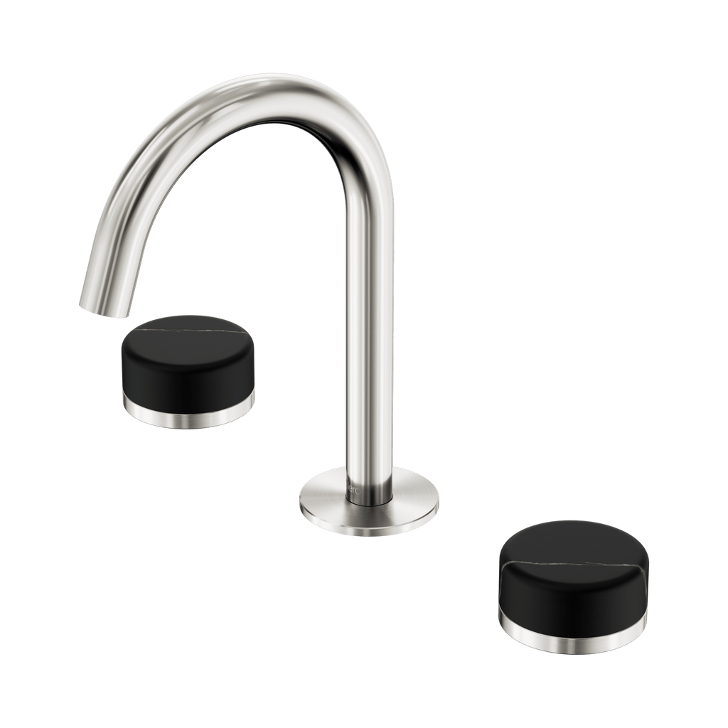 Serenity Basin Set Arc Spout - Hera BathwareMetalChrome