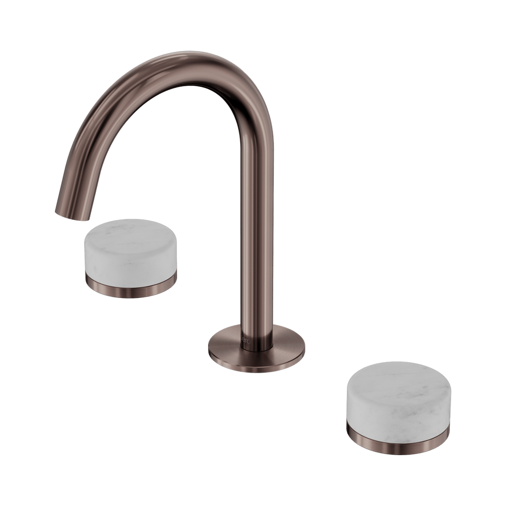 Serenity Basin Set Arc Spout - Hera BathwareMetalChrome