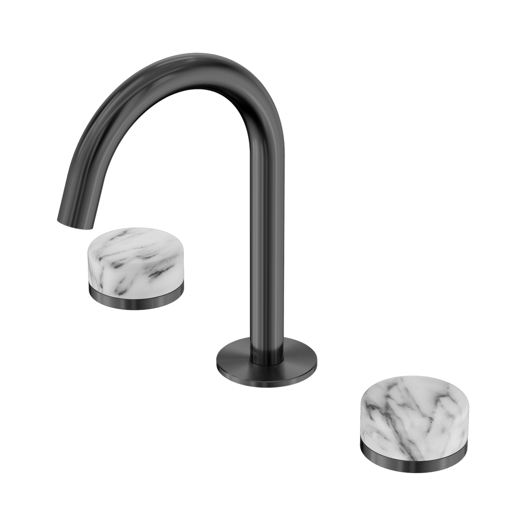 Serenity Basin Set Arc Spout - Hera BathwareMetalChrome