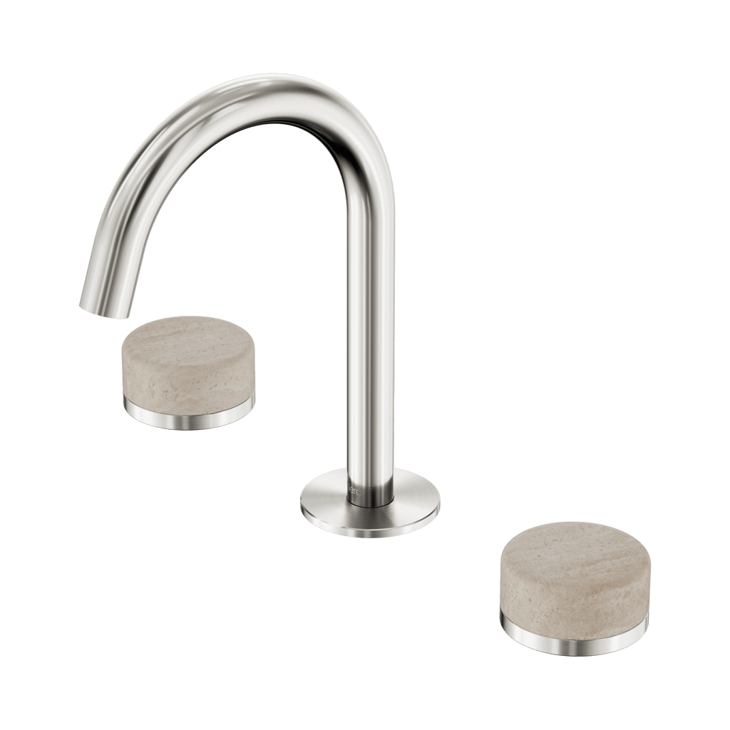 Serenity Basin Set Arc Spout - Hera BathwareMetalChrome