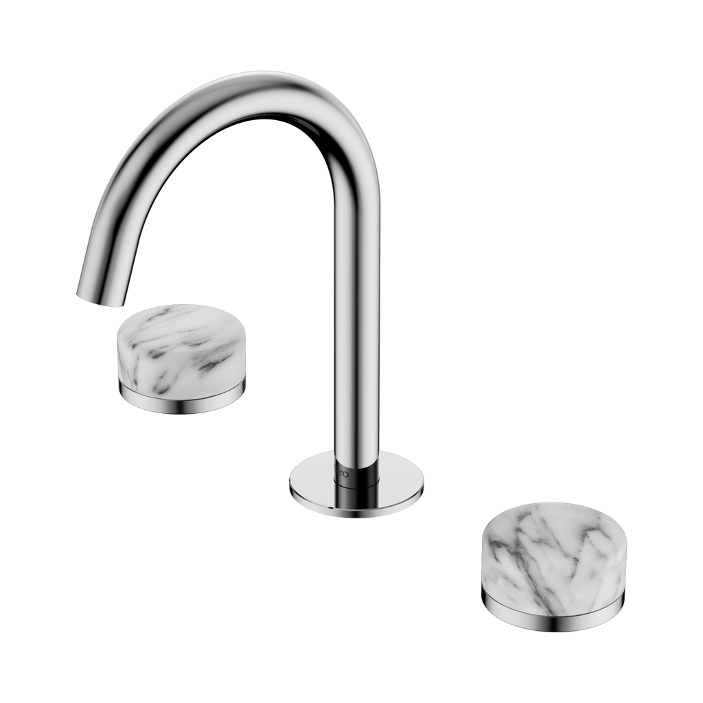 Serenity Basin Set Arc Spout - Hera BathwareMetalChrome