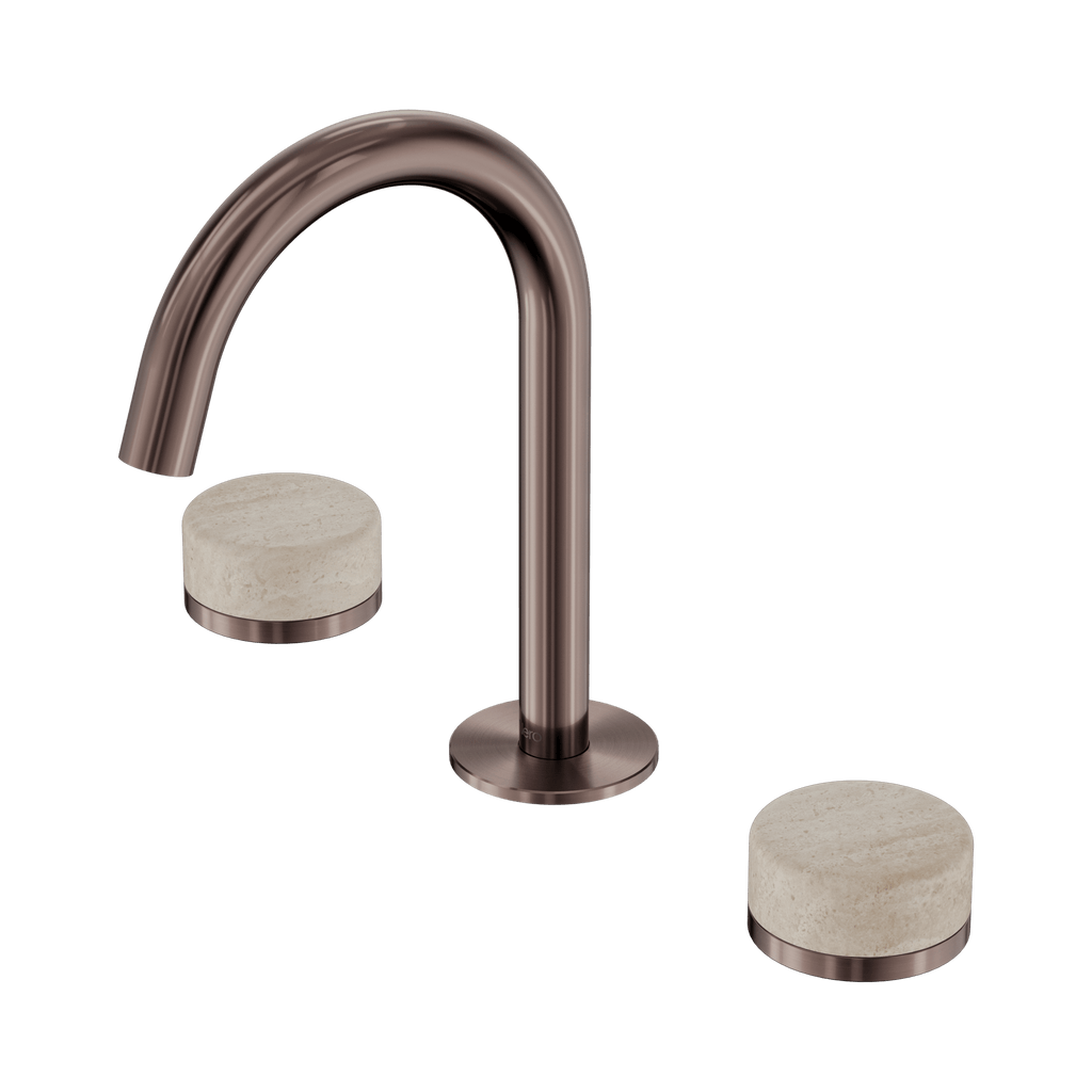 Serenity Basin Set Arc Spout - Hera BathwareMetalChrome