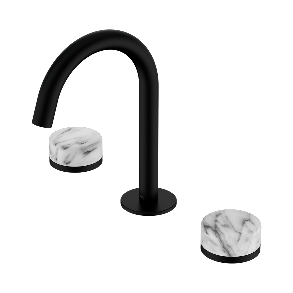 Serenity Basin Set Arc Spout - Hera BathwareMetalChrome