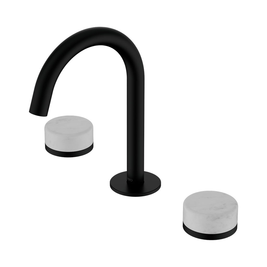 Serenity Basin Set Arc Spout - Hera BathwareMetalChrome