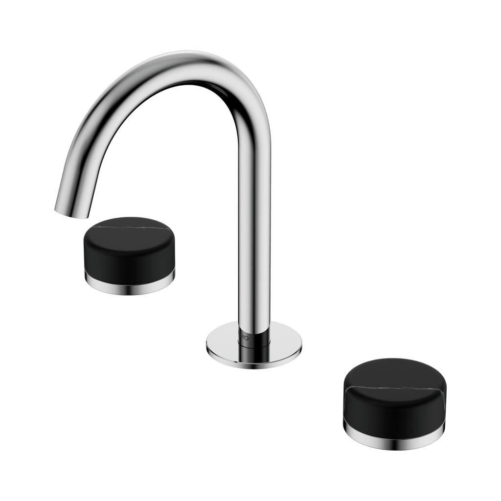 Serenity Basin Set Arc Spout - Hera BathwareMetalChrome