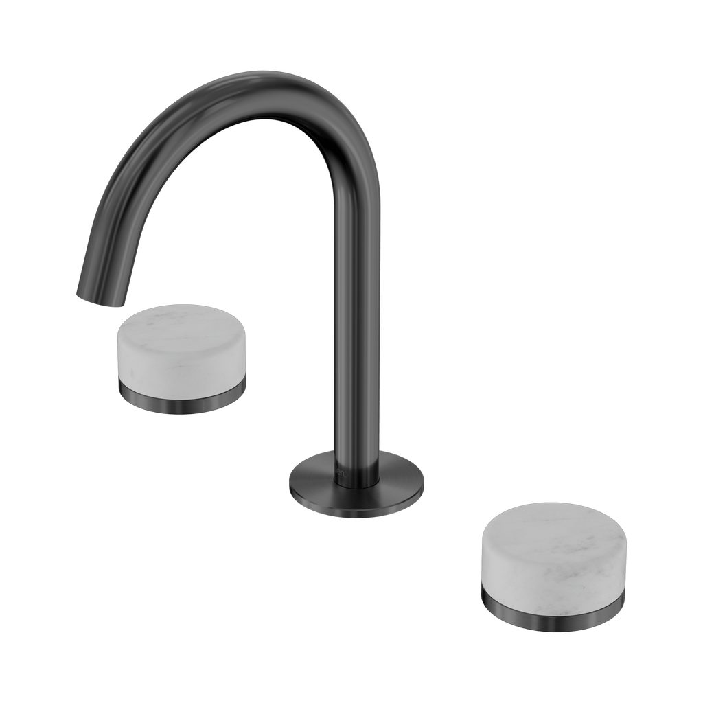Serenity Basin Set Arc Spout - Hera BathwareMetalChrome