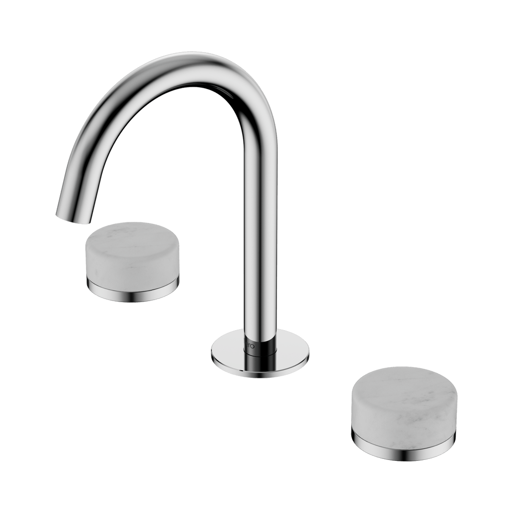 Serenity Basin Set Arc Spout - Hera BathwareMetalChrome