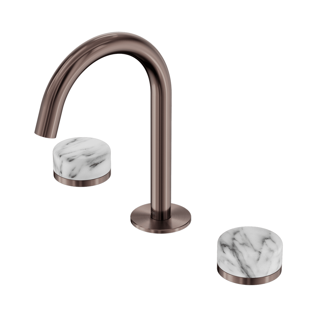 Serenity Basin Set Arc Spout - Hera BathwareMetalChrome