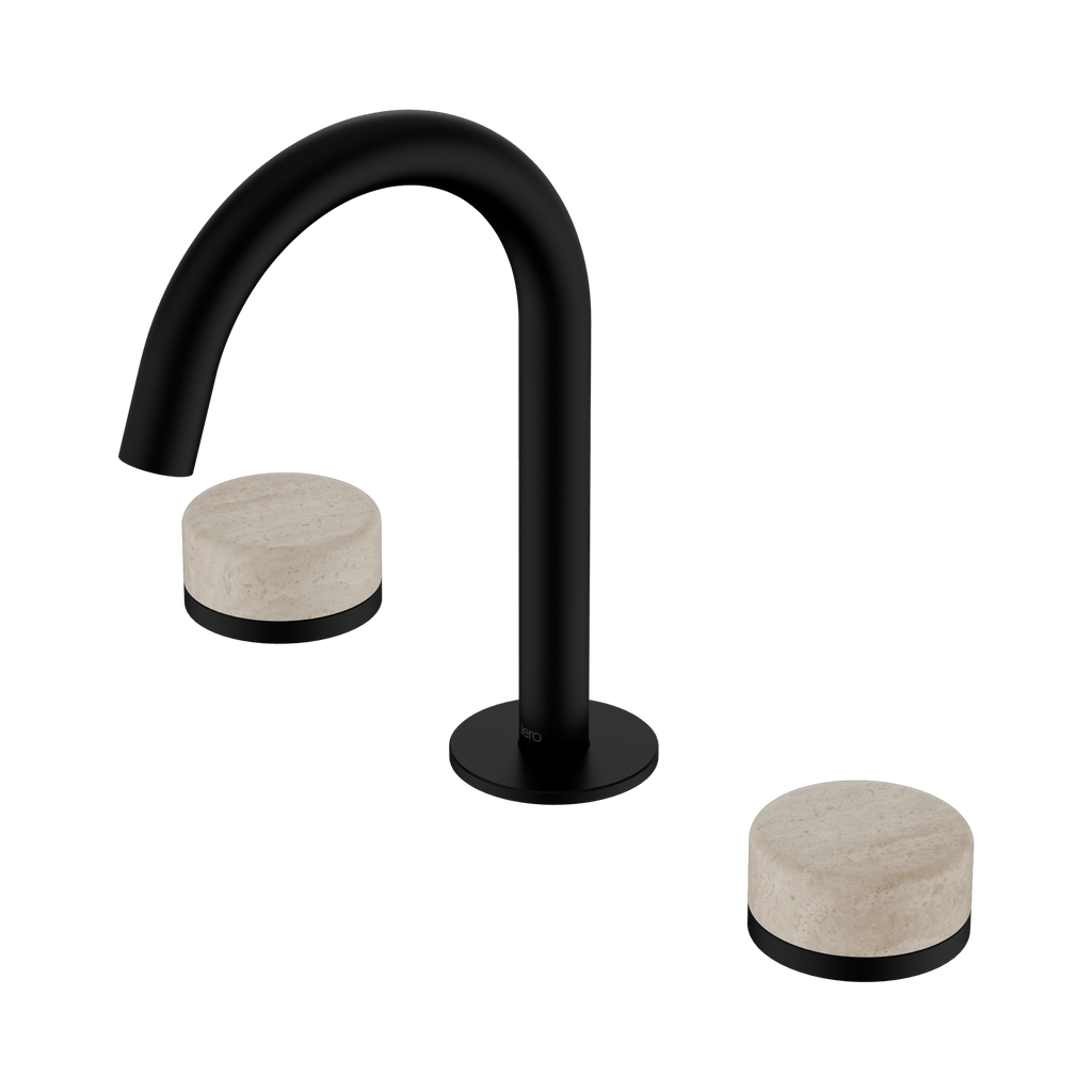 Serenity Basin Set Arc Spout - Hera BathwareMetalChrome