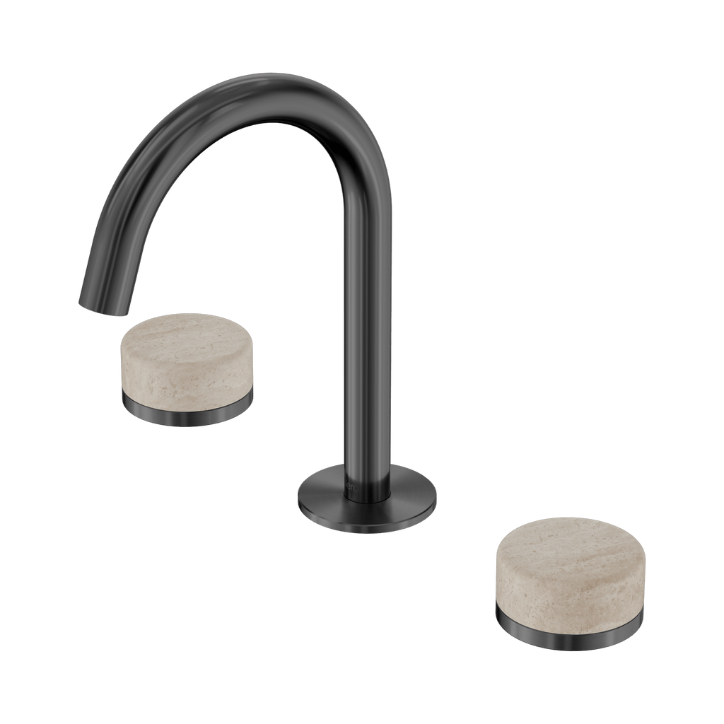Serenity Basin Set Arc Spout - Hera BathwareMetalChrome
